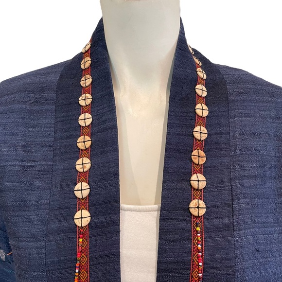 Vintage Thai Hmong Short Kimono Jacket - Picture 2 of 11